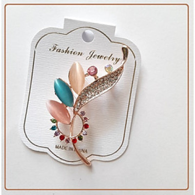 Cài áo nữ thời trang nữ tính đính hạt đá zircon cực kỳ dễ thương, mã CA003