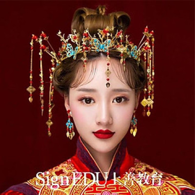 Phụ kiện cưới Giang - cài tóc cô dâu cổ trang