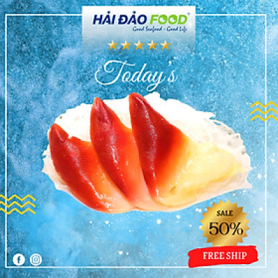Sò Đỏ Canada Size L- Gói 200g Hàng Cấp Đông