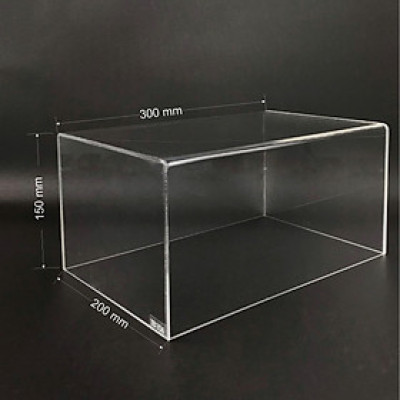 Hộp mica không nắp Enter TB106 300x200x150mm mica dày 3mm, Khay chia ngăn kéo hộc tủ, Khay nhựa đựng đồ dùng