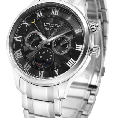 Đồng Hồ Nam Citizen Dây Thép Không Gỉ AP1050-81E - Mặt Đen (Sapphire)