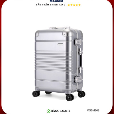 Vali cao cấp Macsim Smooire MSSM368cỡ 20 inch màu bạc - Hàng loại 1