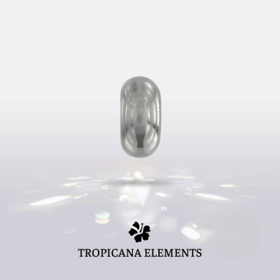 Vòng Tay Tropicana Phối Charm Swarovski Pha Lê Trái Tim Màu Hồng