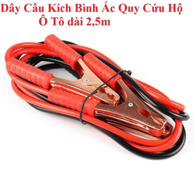 Dây cáp điện đấu ắc quy kích nổ ô tô 2.5m