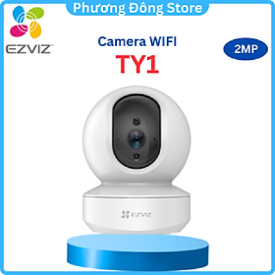 Camera IP Wifi Trong Nhà Ezviz TY1 2MP Quay Quét 360 độ, Đàm Thoại 2 Chiều - Hàng chính hãng