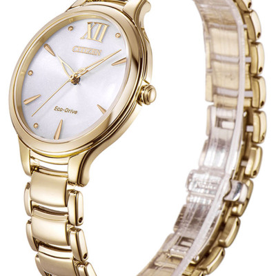 Đồng Hồ Nữ Citizen Dây Thép Không Gỉ EM0553-85A - Mặt Trắng (Sapphire)