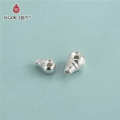 Chốt 3 lỗ xỏ ngang hình hồ lô - Ngọc Quý Gemstones