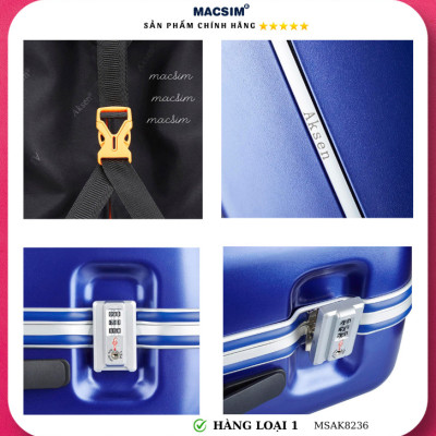 Vali cao cấp Macsim Aksen hàng loại 1 MSAK8236 cỡ 28 inch- màu xanh 