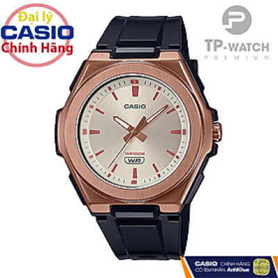 Đồng Hồ Nữ Dây Nhựa Casio Standard LWA-300HRG-5EVDF Chính Hãng - LWA-300HRG-5E Gờ Kim Loại