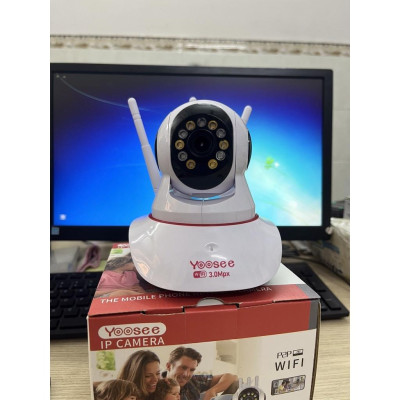 Camera wifi yoosee 3.0  2K siêu nét - camera ip yoosee 3 râu 3mp trong nhà - hàng nhập khẩu