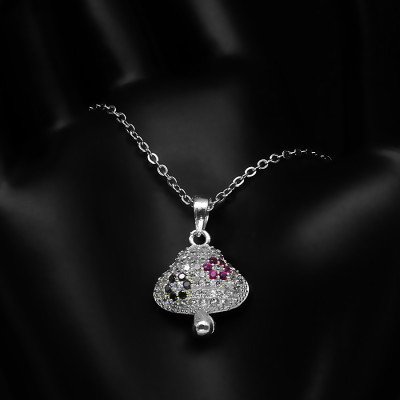 Dây Và Mặt Dây Chuyền Bạc Hiểu Minh DMD344 hình cây nấm