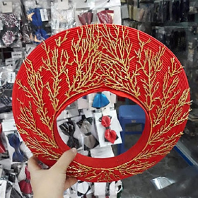 Khăn đóng cho cô dâu ăn hỏi đỏ 35 tầng