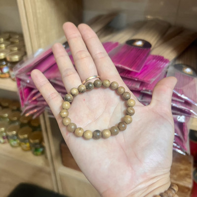 Vòng bách xanh 8ly nhỏ xinh - không dùng hoá chất - thơm tự nhiên - phong thuỷ may mắn - bình an