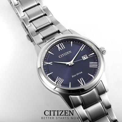 Đồng Hồ Nam Citizen Dây Thép Không Gỉ AW1231-58L - Mặt Xanh