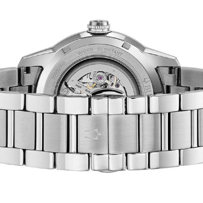 Đồng Hồ Nam Bulova Dây Thép Không Gỉ 96A208 - Mặt Đen