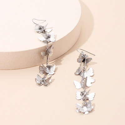 Bông tai cánh bướm xỏ lỗ móc tinh xảo thời thượng