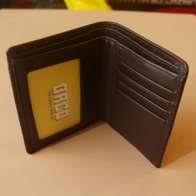 Ví/ Bóp Nam Dáng Đứng Màu Nâu Dành cho Nam Da Bò Cao Cấp, Thiết Kế Tinh Tế, Thời Trang 2020 - ORCO (Kích thước 12 cm x 9 cm)