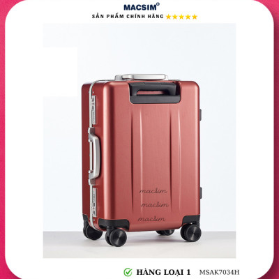 Vali cao cấp Macsim Aksen hàng loại 1 MSAK7034H cỡ 20 inch- màu đỏ