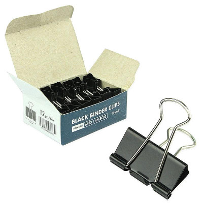 Hộp 12 Kẹp Bướm 19mm - Hồng Hà 6633