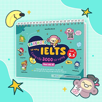 Sách - Takenote Ielts 3000 Từ Vựng Theo Chủ Đề - Band 5.5 - Tập 1 - Megabook
