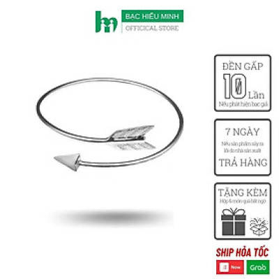 Lắc Tay Nữ Bạc Hiểu Minh LTU463 kiềng mũi tên bạc ta