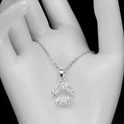 Dây Chuyền Nữ Bạc Tròm Sao May Mắn Bạc Hiểu Minh DMD360