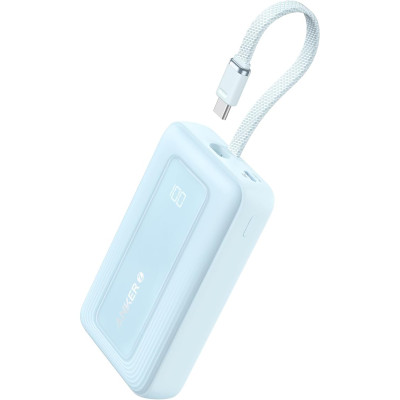 Sạc dự phòng Anker Zolo 1A1C 30W 10000mah (Built-In USB-C) A1688 - Hàng Chính Hãng