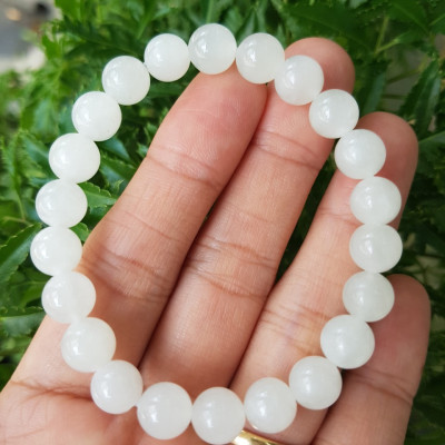 Vòng tay bạch ngọc thiên nhiên
