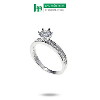 Nhẫn Nữ Đá Xinh 5ly Chính Hãng Bạc Hiểu Minh NU505 