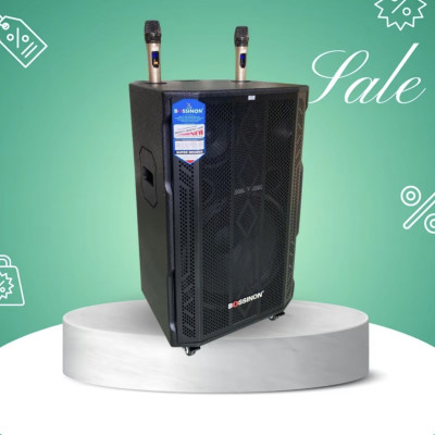 Loa kéo 4 Tấc Bossinon W-AM4409K - Kích thước: 450 (W) x 450 (D) x 785 (H)mm _Công suất: 800Watts _ Nặng: 32kg- Hàng Chính Hãng