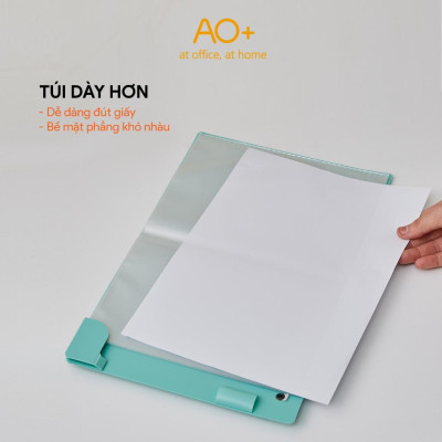 Bìa lá trình ký Smart A4 gập thành A5, thường hiệu AO+