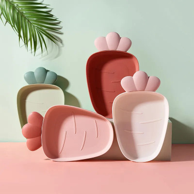 Khay Đựng Đồ Ăn Nhẹ Hình Củ Quả Cho Bé ( Tặng kèm bộ muỗng nỉa silicon cho bé ăn dặm) - HENRYSA