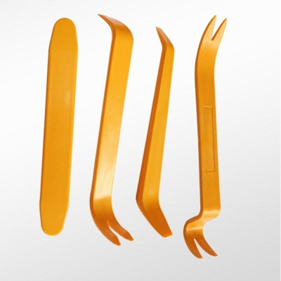 BỘ 4 DỤNG CỤ THÁO GỠ NỘI THẤT Ô TÔ BẰNG NHỰA tặng 1 THANH GHI SỐ ĐIỆN THOẠI TRÊN XE Ô TÔ