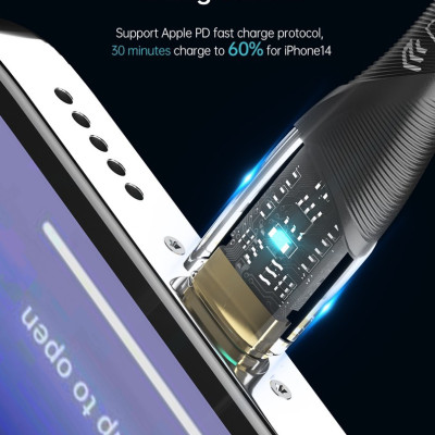 Dây cáp sạc Devia Star Woven  PD  dây dù 100cm- Hàng chính hãng