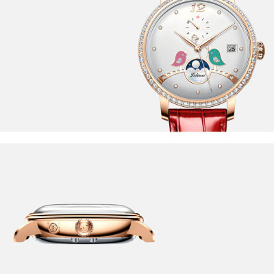 Đồng Hồ Nữ LOBINNI No.2065-1 Chính Hãng Fullbox BH 24T Chịu Nước 50m Kính Chống Xước Dây Da Cao Cấp (Máy Cơ Tự Động)