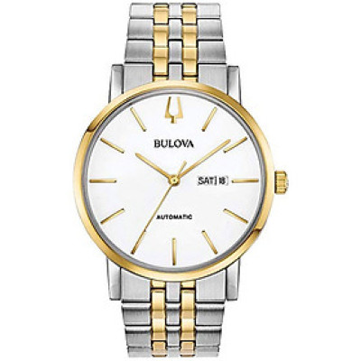 Đồng Hồ Nam Bulova Dây Thép Không Gỉ 98C130 - Mặt Trắng