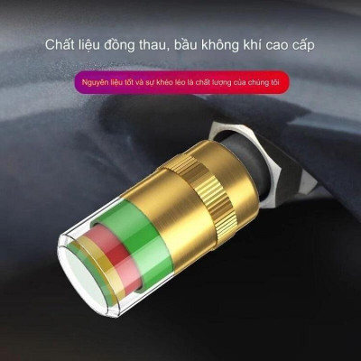 Bộ Nắp van báo áp suất lốp Ô tô, Xe máy