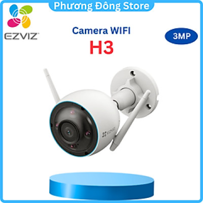 Camera Wifi Ngoài Trời Ezviz H3 Phiên Bản 3MP và 5MP Siêu Nét Có Màu Ban Đêm - Hàng chính hãng