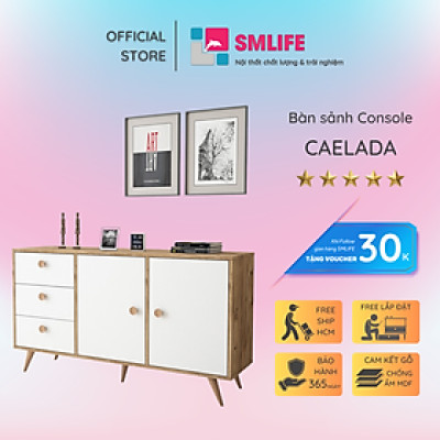 Bàn sảnh ra vào gỗ hiện đại SMLIFE Caelada