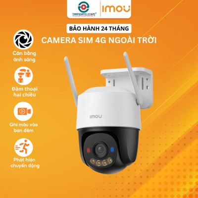 Camera IMOU S21FTP 2MP, K7FP 3MP/ 5MP Dùng Sim 4G Ngoài Trời Đàm Thoại 2 Chiều - TRANGIATELECOM Hàng chính hãƞg Hàng nhập khẩu