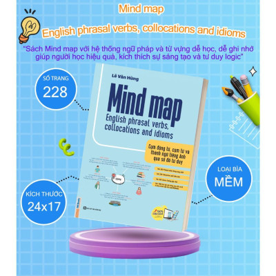 Sách - Mind Map English Phrasal Verbs, Collocations And Idioms