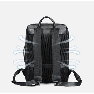 Balo nam da bò BAOHA LEATHER BHM2304 Ba lô laptop 16inch, thiết kế mới đa năng hơn