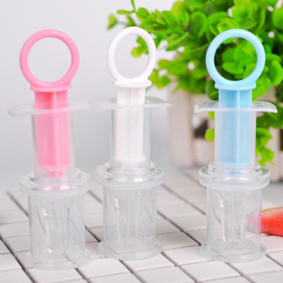 Dụng cụ uống thuoc sữa, bón thuoc bằng ống bơm xilanh cho bé đầu silicon mềm có nắp đậy