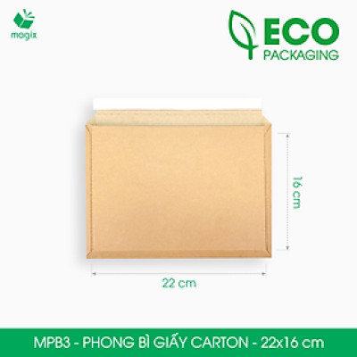 MPB3 - 22x16 cm - 100 phong bì carton đóng hàng - Bìa gói hàng, bìa cứng, bì thư | Magix Packaging