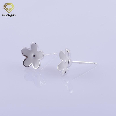 Bông tai bạc Ý 925 Huệ Ngân - Hoa đại RYE140737