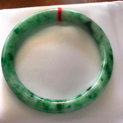 VÒNG TAY NỮ LÝ SƠN THỦY SAO 50MM HÀNG MỚI XANH BÔNG ĐẬM ĐẸP ĐÁ CẨM THẠCH TỰ NHIÊN NỮ 48KG -56KG