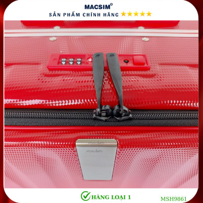 Vali cao cấp Macsim Hanke MSH9861 size 20 inch màu đỏ - Hàng loại 1