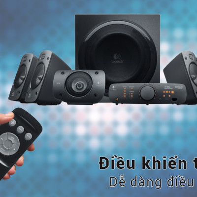 Loa Vi Tính Logitech Z906 5.1 1000W - Hàng Chính Hãng
