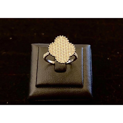 nhẫn vàng 18k mặt hoa to
