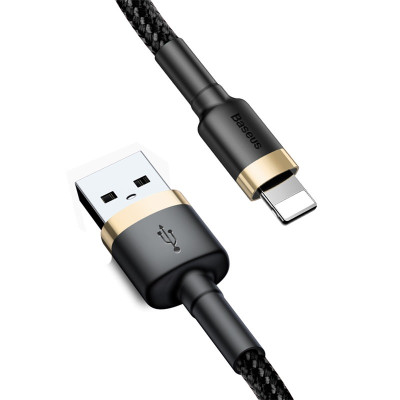 Cáp sạc nhanh truyền dữ liệu tốc độ cao Baseus Cafule Ln cho 6/7/8/X/11/12/13 siêu bền 1.5A dài 2m - Hàng nhập khẩu